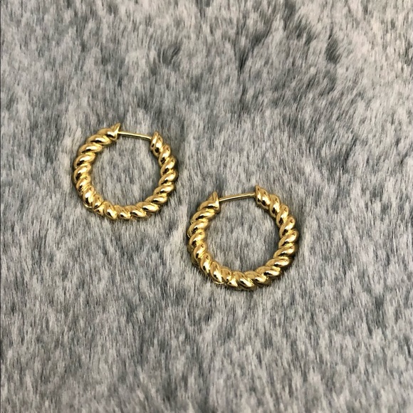 Baublebar Petra gold hoops Earrings - Picture 3 of 4